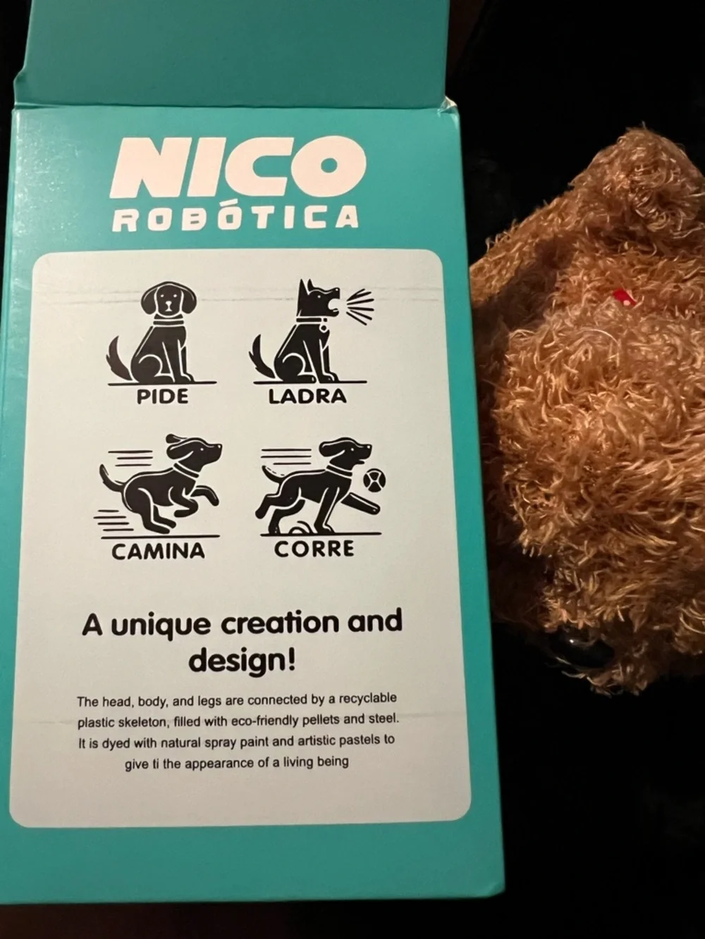 Nico Robotica Interactive Toy Dog Plush Walking Barking Puppy NEW in Box